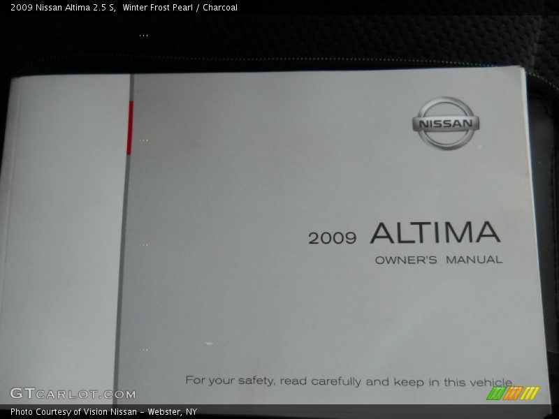 Winter Frost Pearl / Charcoal 2009 Nissan Altima 2.5 S