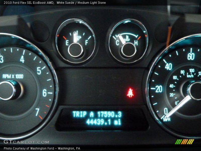 White Suede / Medium Light Stone 2010 Ford Flex SEL EcoBoost AWD
