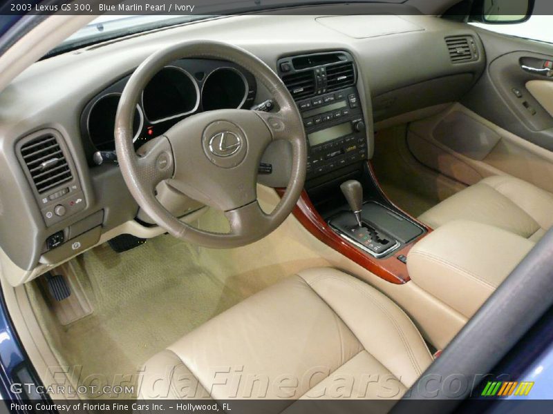 Blue Marlin Pearl / Ivory 2003 Lexus GS 300
