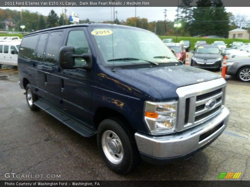 Dark Blue Pearl Metallic / Medium Flint 2011 Ford E Series Van E150 XL Cargo