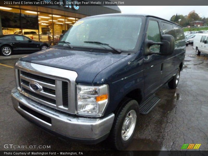 Dark Blue Pearl Metallic / Medium Flint 2011 Ford E Series Van E150 XL Cargo