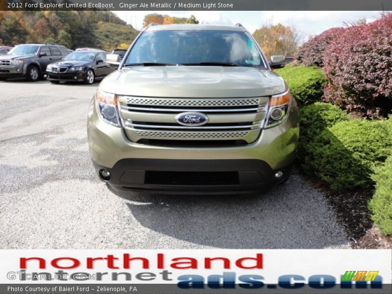 Ginger Ale Metallic / Medium Light Stone 2012 Ford Explorer Limited EcoBoost