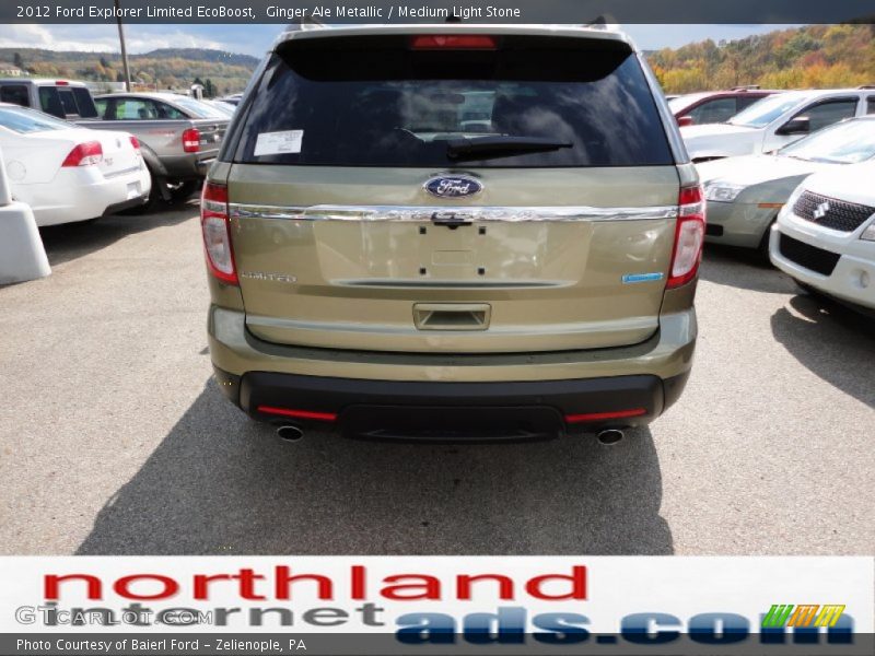 Ginger Ale Metallic / Medium Light Stone 2012 Ford Explorer Limited EcoBoost