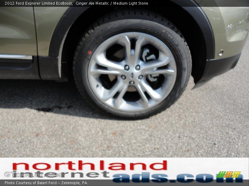 Ginger Ale Metallic / Medium Light Stone 2012 Ford Explorer Limited EcoBoost