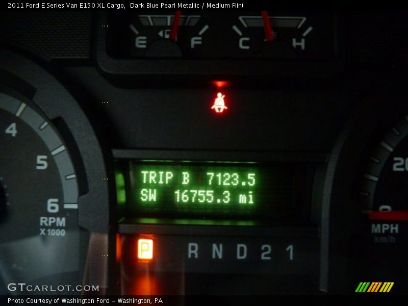 Dark Blue Pearl Metallic / Medium Flint 2011 Ford E Series Van E150 XL Cargo