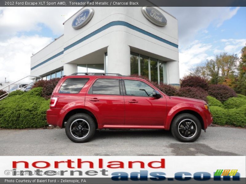 Toreador Red Metallic / Charcoal Black 2012 Ford Escape XLT Sport AWD