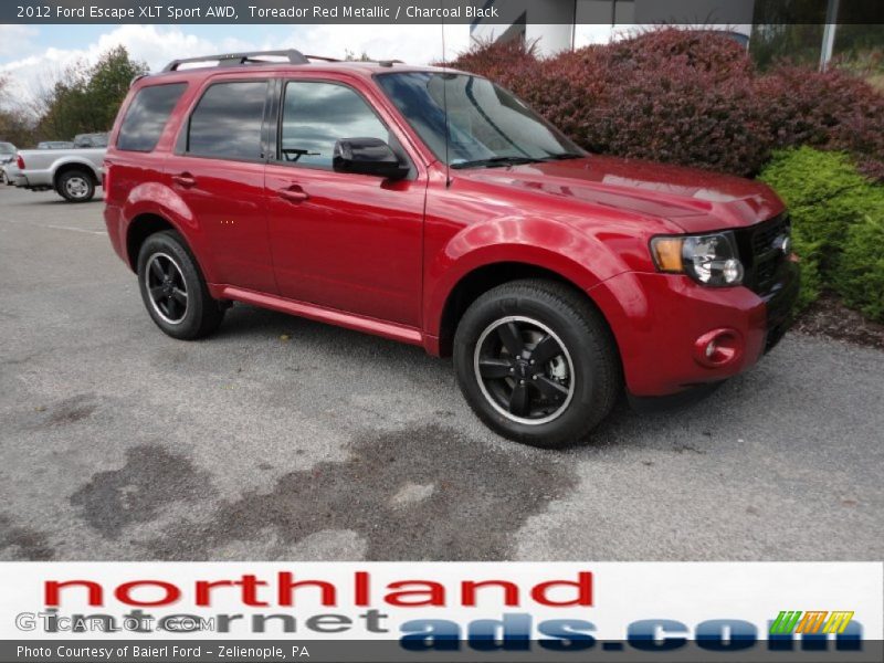 Toreador Red Metallic / Charcoal Black 2012 Ford Escape XLT Sport AWD
