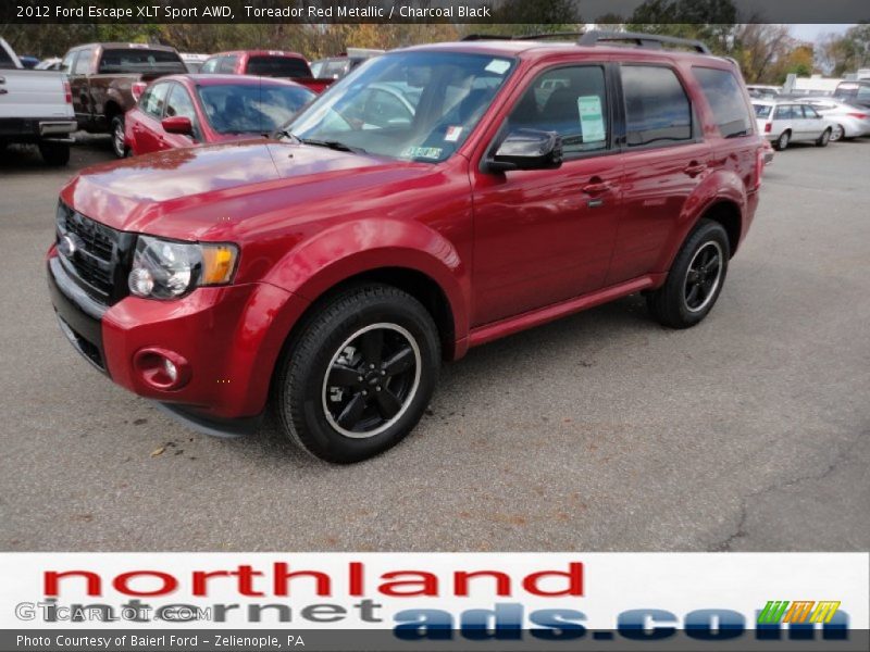Toreador Red Metallic / Charcoal Black 2012 Ford Escape XLT Sport AWD