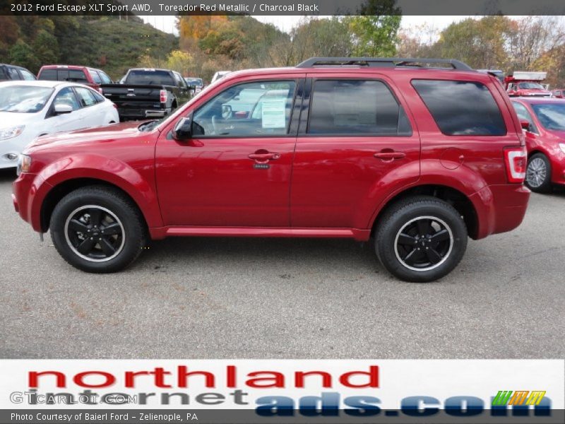Toreador Red Metallic / Charcoal Black 2012 Ford Escape XLT Sport AWD
