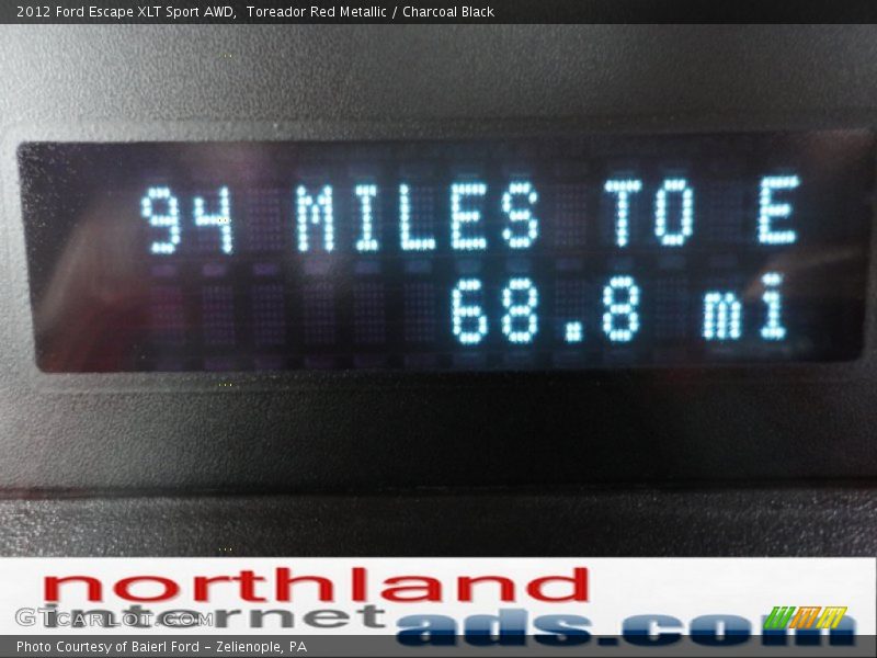 Toreador Red Metallic / Charcoal Black 2012 Ford Escape XLT Sport AWD