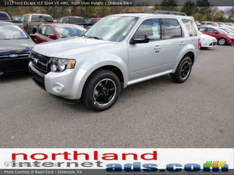 Ingot Silver Metallic / Charcoal Black 2012 Ford Escape XLT Sport V6 AWD