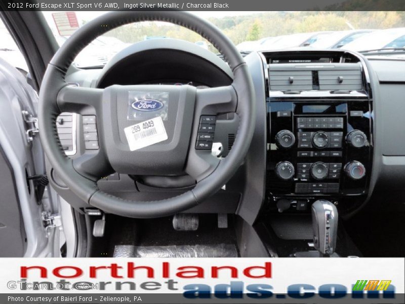 Ingot Silver Metallic / Charcoal Black 2012 Ford Escape XLT Sport V6 AWD