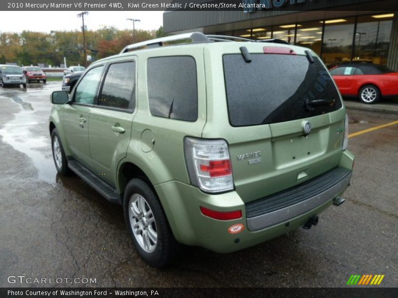 Kiwi Green Metallic / Greystone/Stone Alcantara 2010 Mercury Mariner V6 Premier 4WD