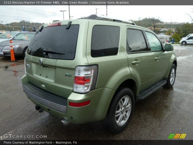 Kiwi Green Metallic / Greystone/Stone Alcantara 2010 Mercury Mariner V6 Premier 4WD