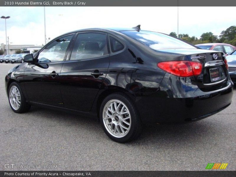 Ebony Black / Gray 2010 Hyundai Elantra GLS