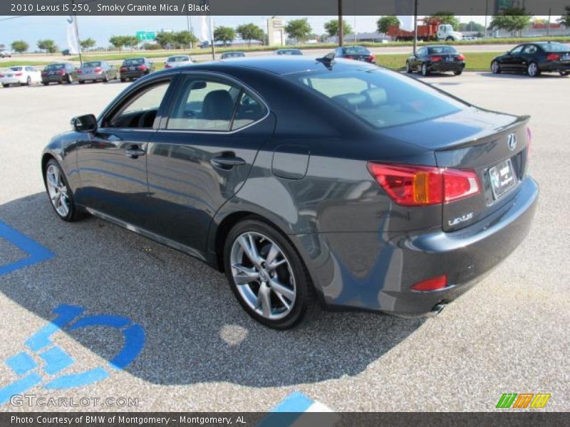 Smoky Granite Mica / Black 2010 Lexus IS 250
