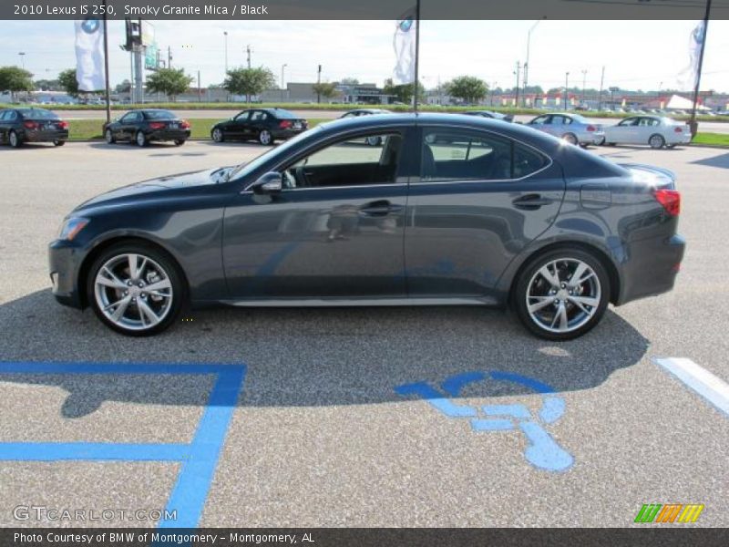 Smoky Granite Mica / Black 2010 Lexus IS 250