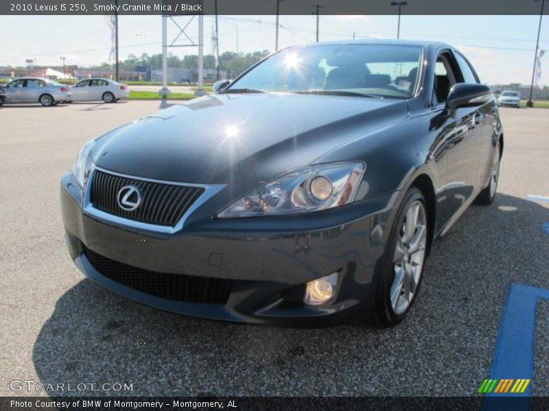 Smoky Granite Mica / Black 2010 Lexus IS 250