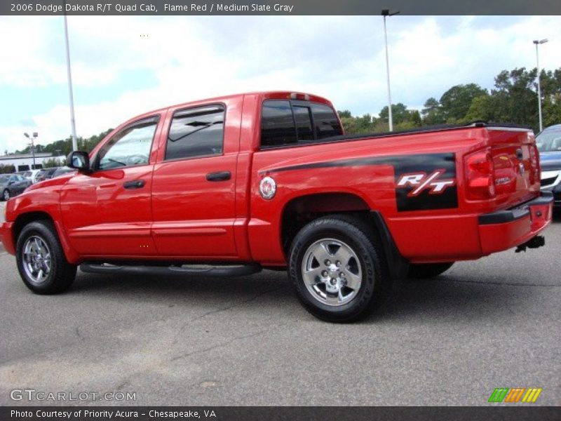 Flame Red / Medium Slate Gray 2006 Dodge Dakota R/T Quad Cab