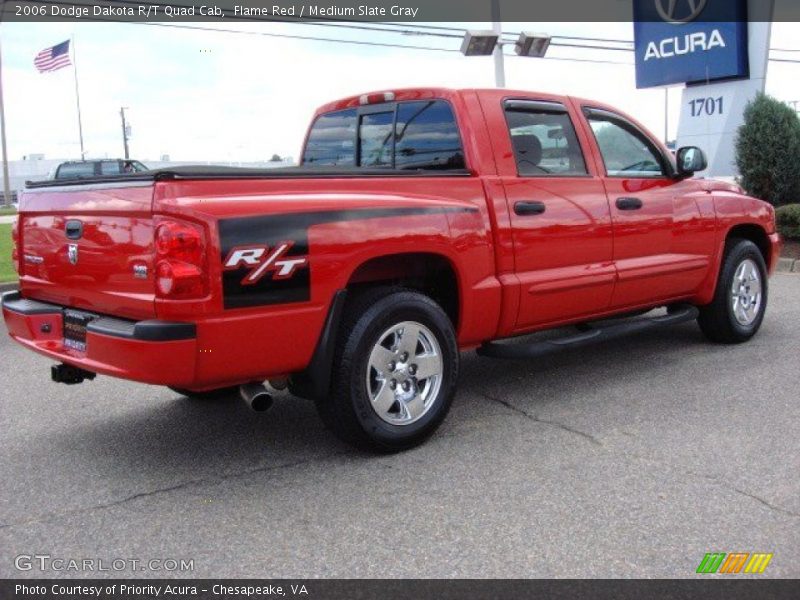 Flame Red / Medium Slate Gray 2006 Dodge Dakota R/T Quad Cab