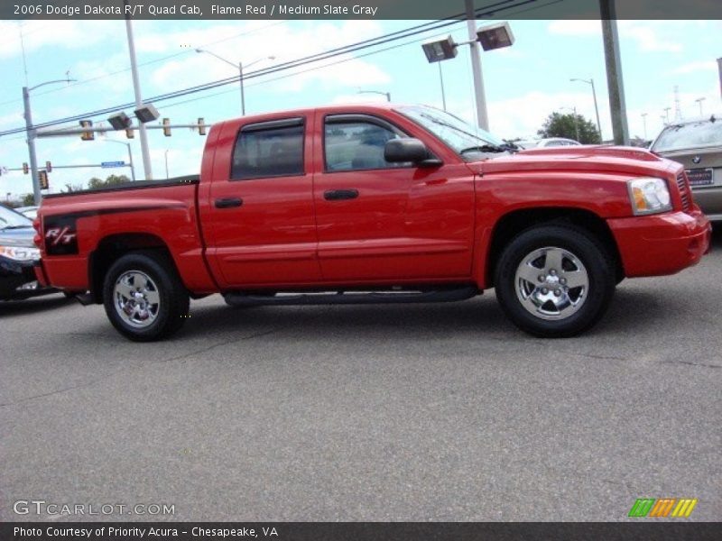 Flame Red / Medium Slate Gray 2006 Dodge Dakota R/T Quad Cab