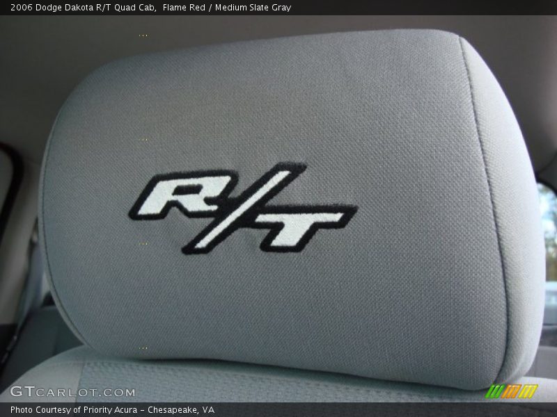 Flame Red / Medium Slate Gray 2006 Dodge Dakota R/T Quad Cab