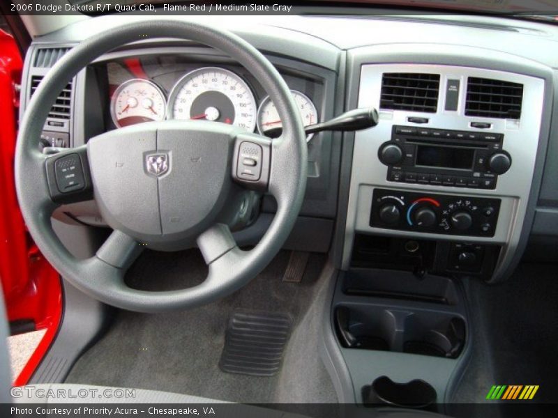 Flame Red / Medium Slate Gray 2006 Dodge Dakota R/T Quad Cab