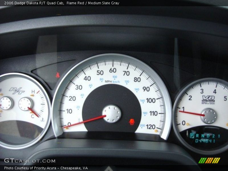 Flame Red / Medium Slate Gray 2006 Dodge Dakota R/T Quad Cab