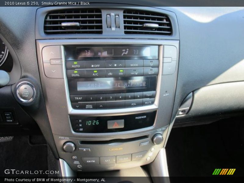 Smoky Granite Mica / Black 2010 Lexus IS 250