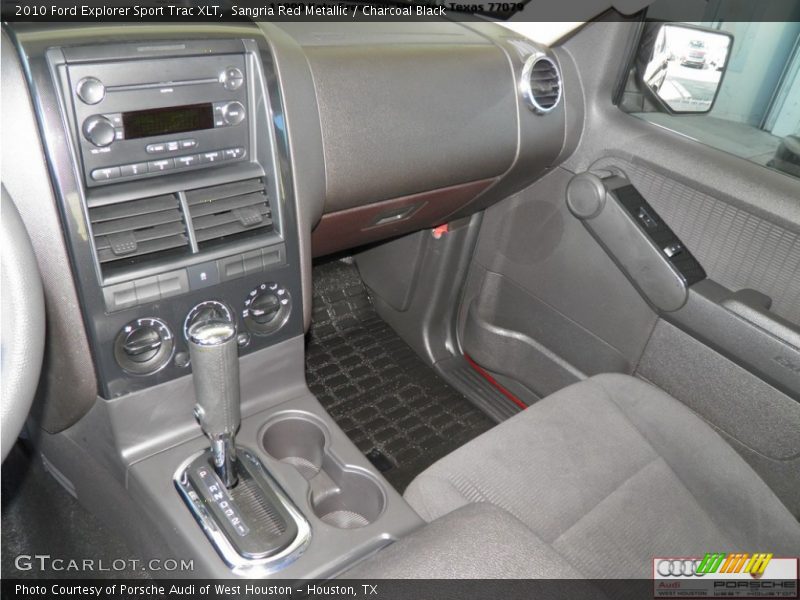 Sangria Red Metallic / Charcoal Black 2010 Ford Explorer Sport Trac XLT