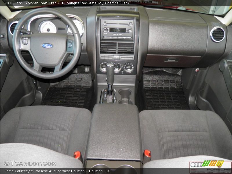 Sangria Red Metallic / Charcoal Black 2010 Ford Explorer Sport Trac XLT