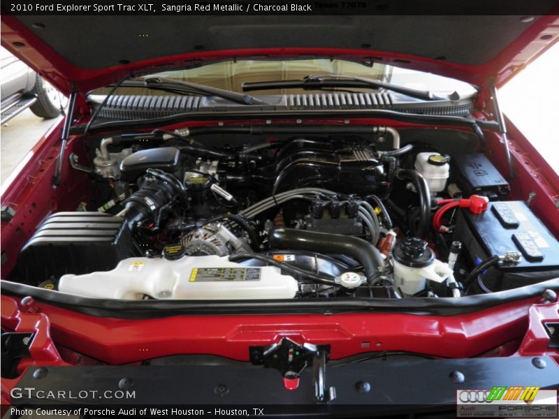 Sangria Red Metallic / Charcoal Black 2010 Ford Explorer Sport Trac XLT