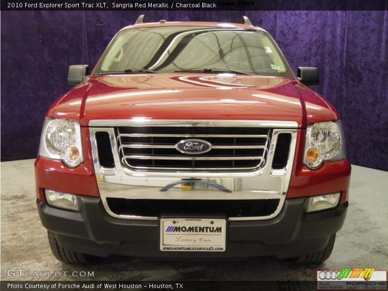 Sangria Red Metallic / Charcoal Black 2010 Ford Explorer Sport Trac XLT