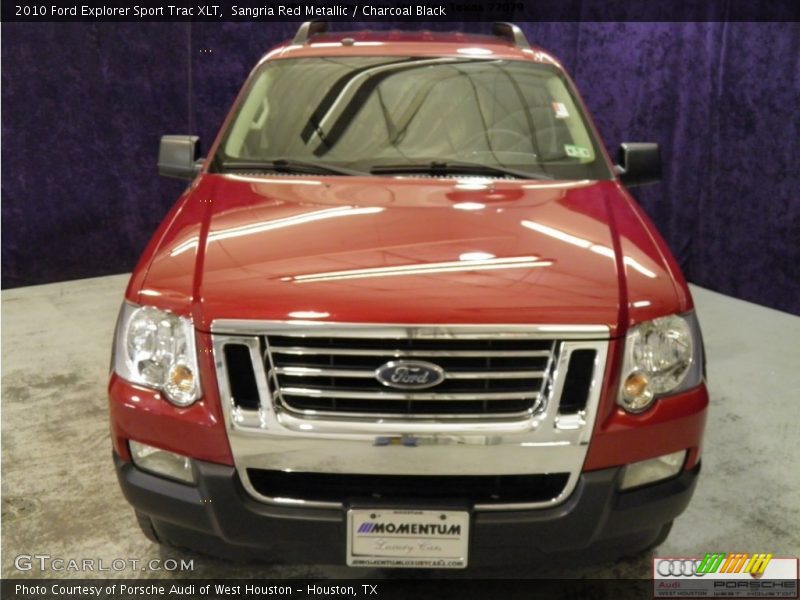 Sangria Red Metallic / Charcoal Black 2010 Ford Explorer Sport Trac XLT
