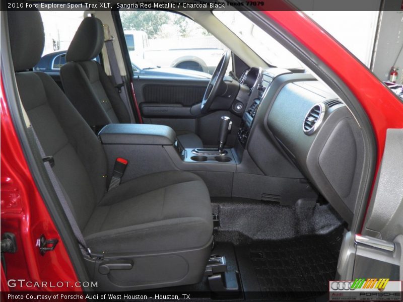 Sangria Red Metallic / Charcoal Black 2010 Ford Explorer Sport Trac XLT