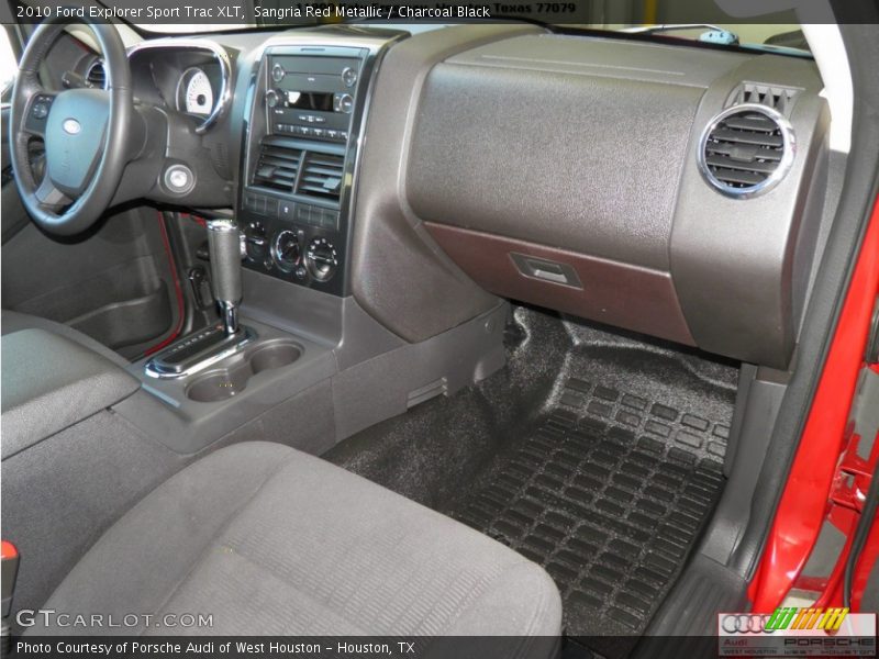 Sangria Red Metallic / Charcoal Black 2010 Ford Explorer Sport Trac XLT