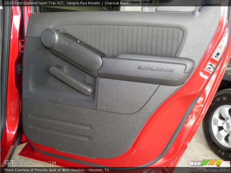 Sangria Red Metallic / Charcoal Black 2010 Ford Explorer Sport Trac XLT