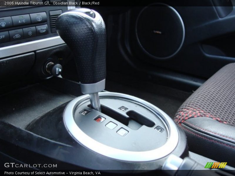 Obsidian Black / Black/Red 2006 Hyundai Tiburon GT
