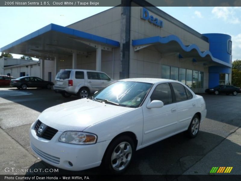 Cloud White / Taupe Beige 2006 Nissan Sentra 1.8 S