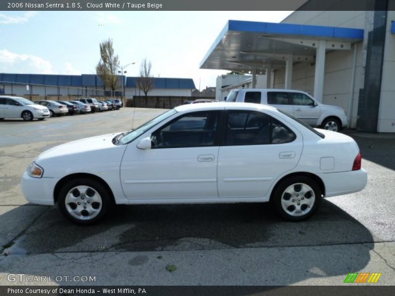 Cloud White / Taupe Beige 2006 Nissan Sentra 1.8 S