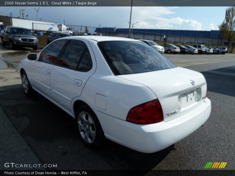 Cloud White / Taupe Beige 2006 Nissan Sentra 1.8 S