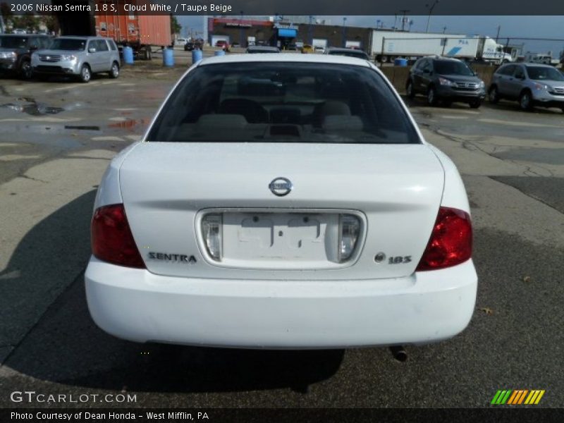 Cloud White / Taupe Beige 2006 Nissan Sentra 1.8 S
