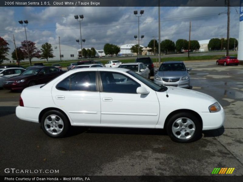 Cloud White / Taupe Beige 2006 Nissan Sentra 1.8 S