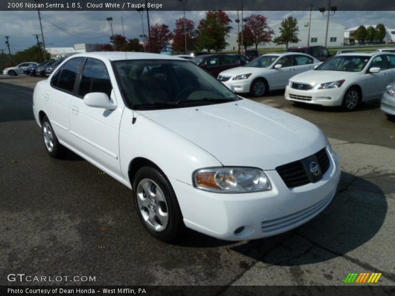 Cloud White / Taupe Beige 2006 Nissan Sentra 1.8 S