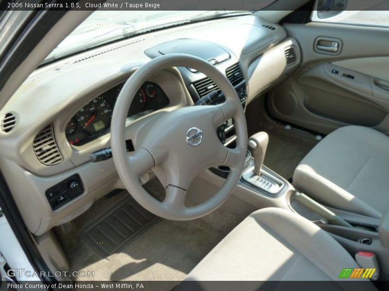 Cloud White / Taupe Beige 2006 Nissan Sentra 1.8 S