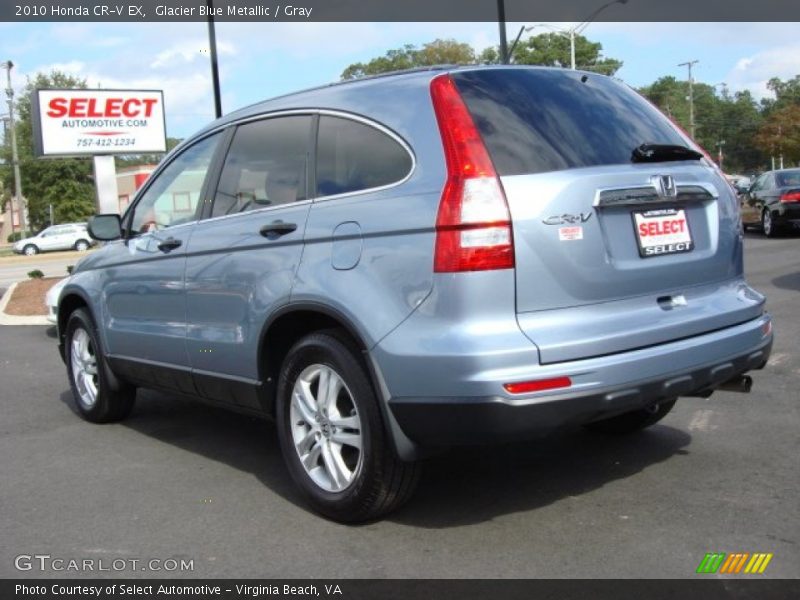 Glacier Blue Metallic / Gray 2010 Honda CR-V EX