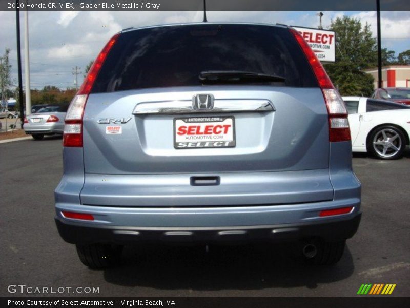 Glacier Blue Metallic / Gray 2010 Honda CR-V EX