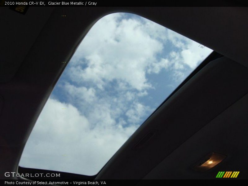 Glacier Blue Metallic / Gray 2010 Honda CR-V EX