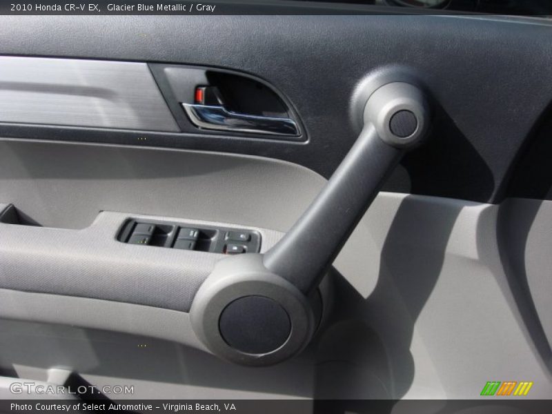 Glacier Blue Metallic / Gray 2010 Honda CR-V EX