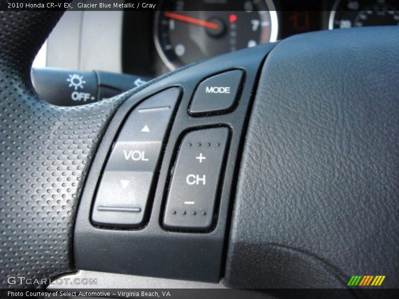 Glacier Blue Metallic / Gray 2010 Honda CR-V EX